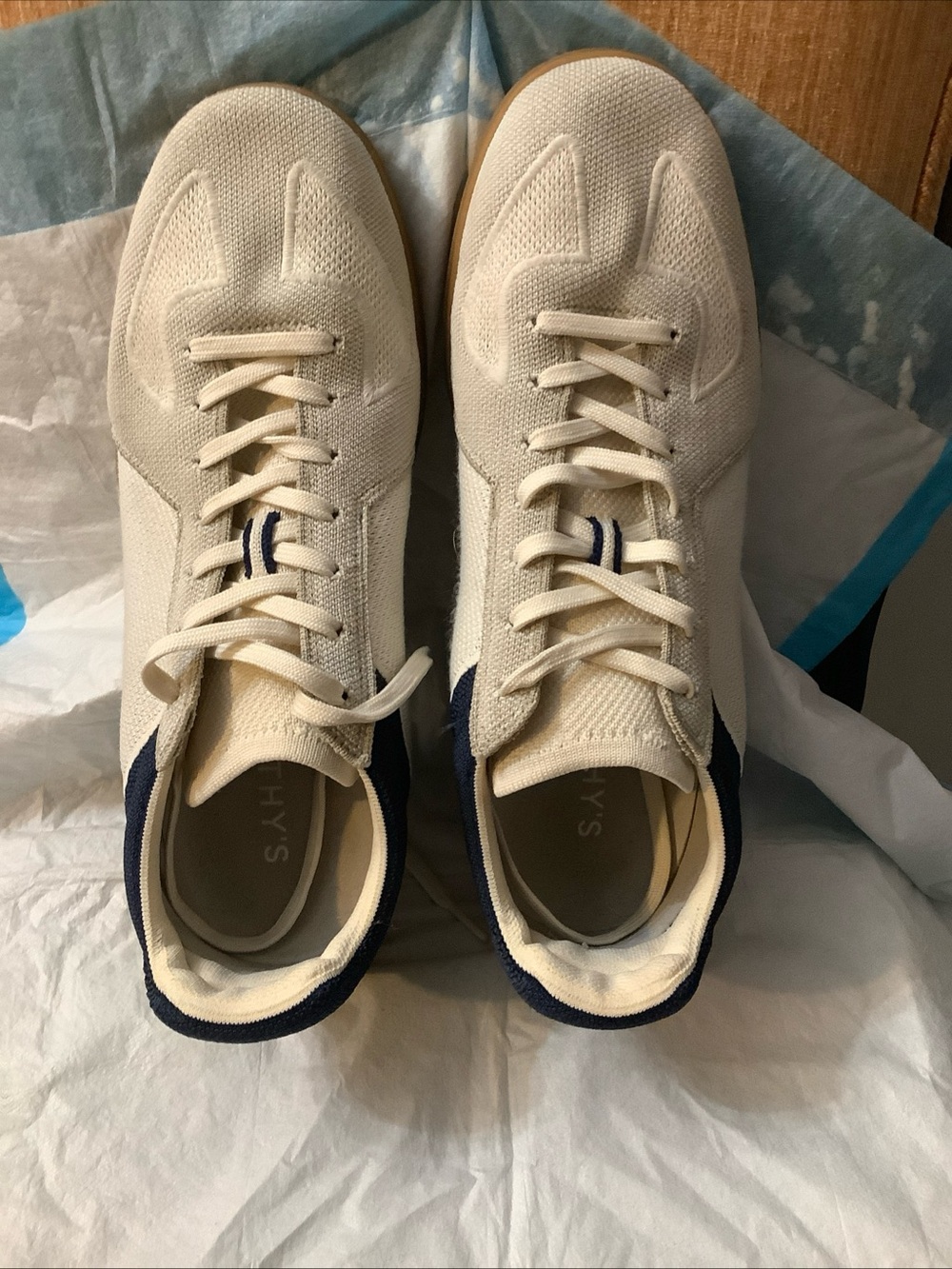 Rothy's The RS01 Sneakers In The Hudson Colorway Blue Knit Washable Men's 11 - Picture 3 of 12